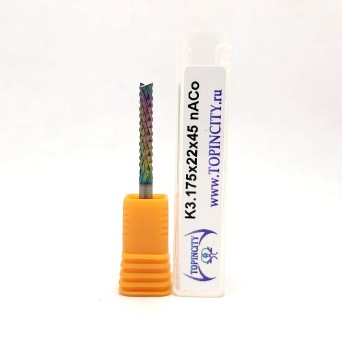 K3.175x22x45 nACo - Фреза концевая рашпильная