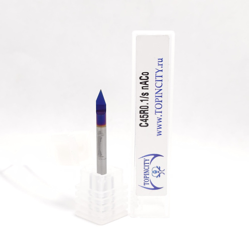 C45R0.1/s nACo - Фреза гравировальная одноперьевая (гравер)