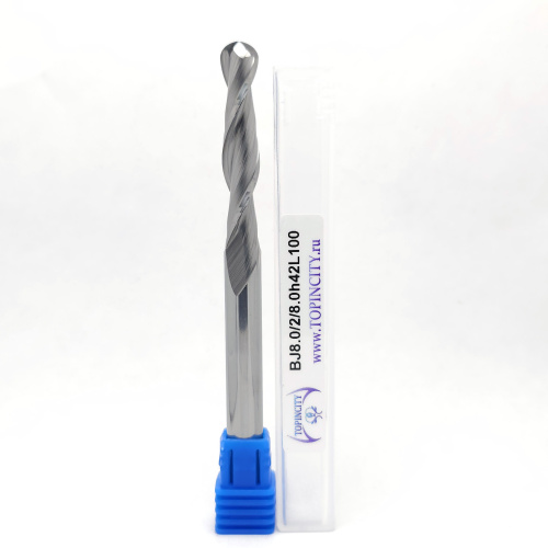 BJ8.0/2/8.0h42L100 - Сферическая фреза