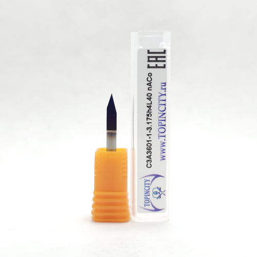 C3A3601-1-3.175h4L40 nACo - Фреза гравировальная одноперьевая (гравер)