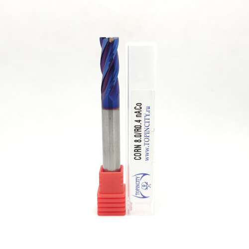 CORN8.0/R0.4 nACo - Фреза концевая с радиусом