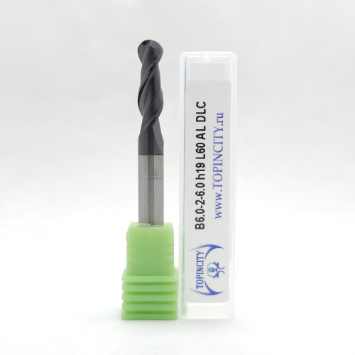 B6.0-2-6.0h19L60 AL DLC - Сферическая фреза по цв.металлам