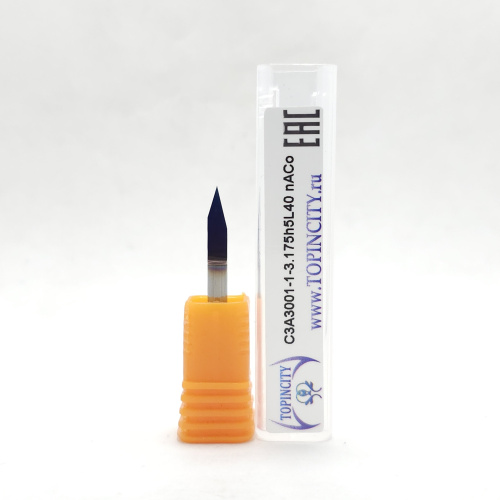 C3A3001-1-3.175h5L40 nACo - Фреза гравировальная одноперьевая (гравер)