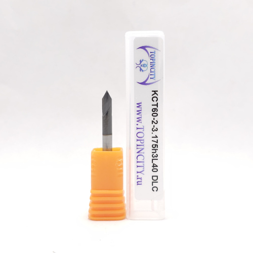 KCT60-2-3.175h3L40 DLC - Фреза гравировальная спиральная (гравер)