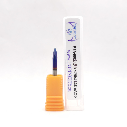 P3A400.2-3-3.175h4L38 nACo - Фреза гравировальная пирамидка (гравер)