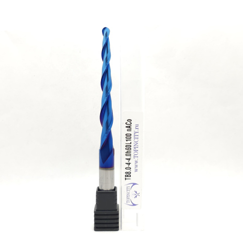 TB8.0-4-4.0h60L100 nACo - Конусная фреза сферическая