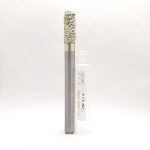 CQ10.11-30(120) - Сферическая фреза с желтым монокристаллом