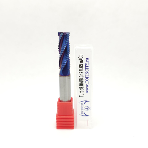 Turbo8.0/4/8.0h24L65 nACo - Фреза концевая с черновым стружколомом