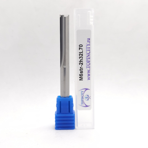 M6str-2h32L70 - Фреза концевая с прямыми зубьями