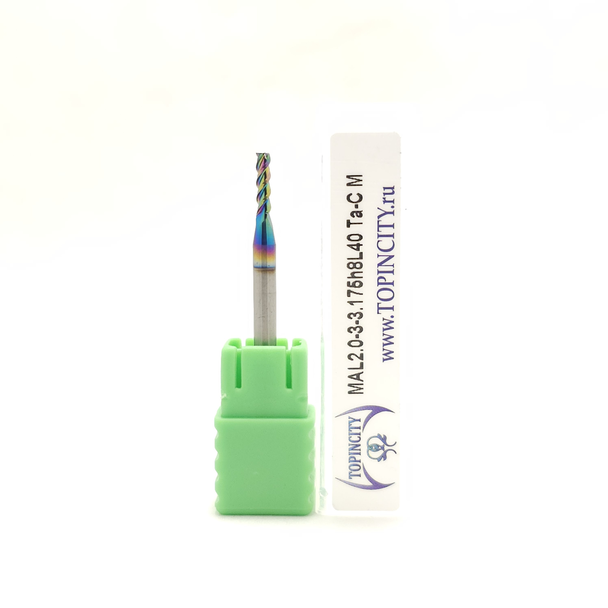 MAL2.0-3-3.175h8L40 Ta-C M - Фреза концевая по цв.металлам (z=3)