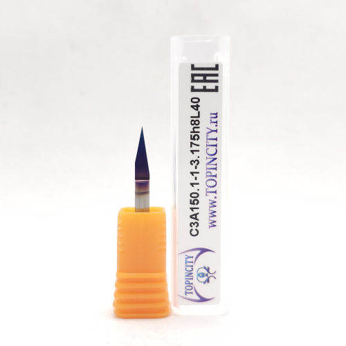 C3A1501-1-3.175h8L40 nACo - Фреза гравировальная одноперьевая (гравер)