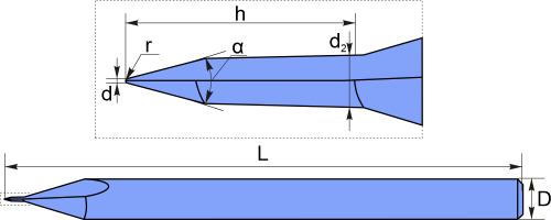 R0.05-80 DLC - Конусная фреза сферическая