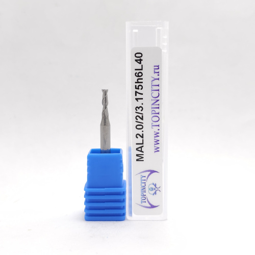 MAL2.0/2/3.175h6L40 - Фреза концевая по цв.металлам (z=2)
