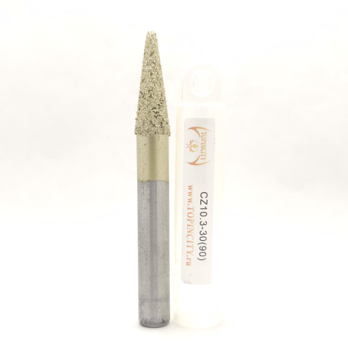 CZ10.3-30(90) - Конусная фреза сферическая с желтым монокристаллом