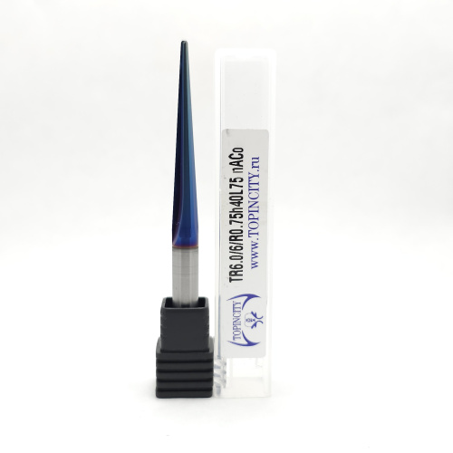 TR6.0-6-R0.75h40L75 nACo - Конусная фреза радиусная