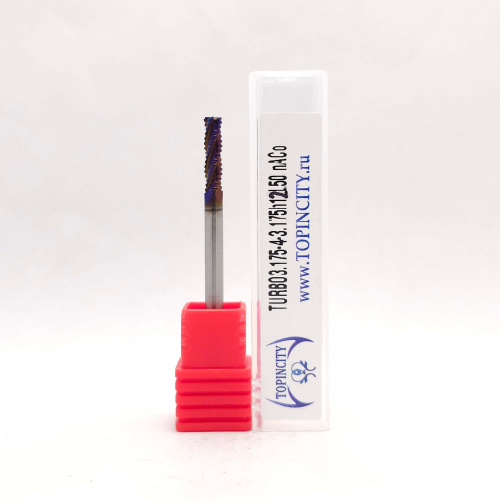 TURBO3.175-4-3.175h12L50 nACo - Фреза концевая с черновым стружколомом