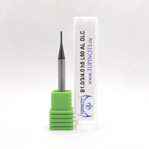 B1.0/3/4.0h5L50 AL DLC - Сферическая фреза по цв.металлам