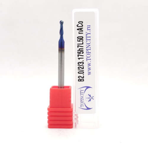 B2.0/2/3.175h7L50 nACo - Сферическая фреза