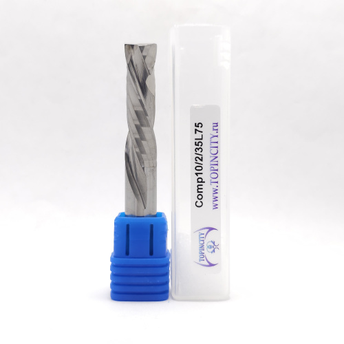 Comp10/2/35L75 - Фреза концевая компрессионная (z=2)