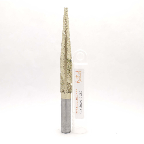 CZ10.3-80(120) - Конусная фреза сферическая с желтым монокристаллом