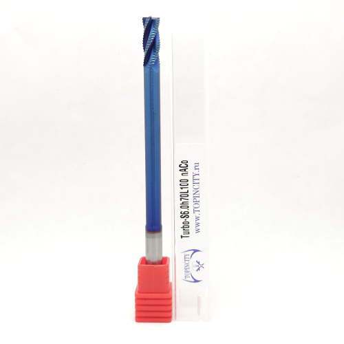 Turbo-S6.0h70L100 nACo - Фреза концевая с черновым стружколомом