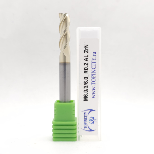 M6.0/3/6.0_R0.2 AL ZrN - Фреза концевая по цв.металлам (z=3)