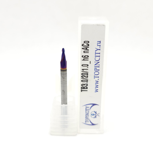 TB3.0/20/1.0_h6 nACo - Конусная фреза сферическая