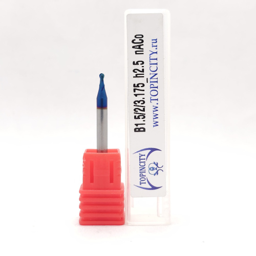 B1.5/2/3.175h2.5 nACo - Сферическая фреза