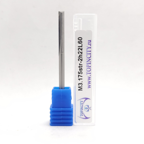 M3.175str-2h22L60 - Фреза концевая с прямыми зубьями