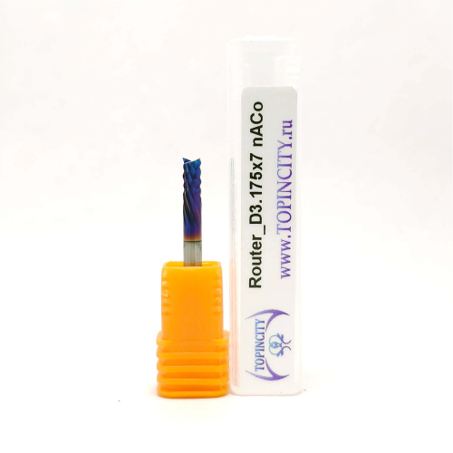 RouterD3.175x7 nACo - Фреза концевая рашпильная