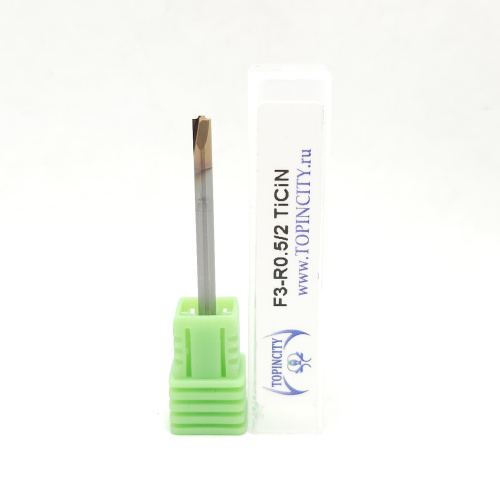 F3-R0.5/2 TiCiN - Фреза концевая для радиусной фаски