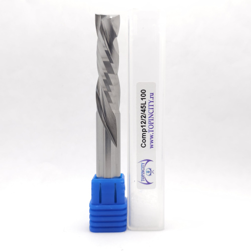 Comp12/2/45L100 - Фреза концевая компрессионная (z=2)