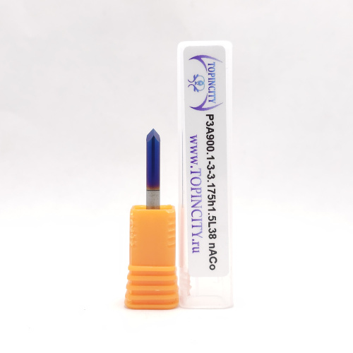 P3A900.1-3-3.175h1.5L38 nACo - Фреза гравировальная пирамидка (гравер)