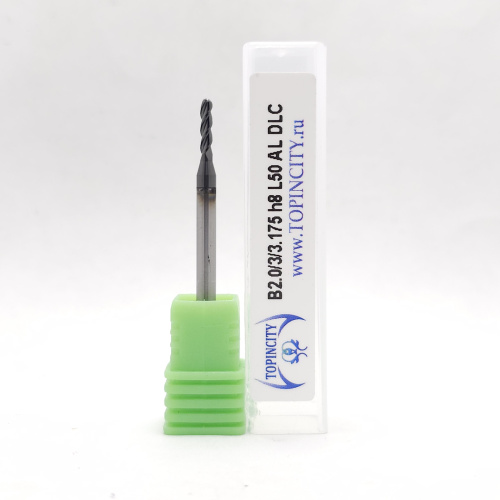 B2.0/3/3.175h8L50 AL DLC - Сферическая фреза по цв.металлам