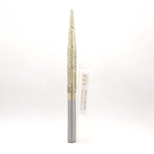 CZ10.3-100(160) - Конусная фреза сферическая с желтым монокристаллом