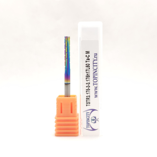 TSTR3.175-3-3.175h17L50 Ta-C M - Фреза концевая с прямыми зубьями и стружколомом