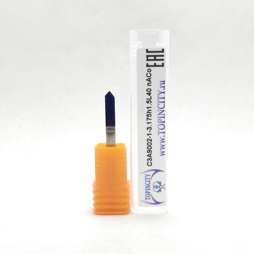 C3A9002-1-3.175h1.5L40 nACo - Фреза гравировальная одноперьевая (гравер)