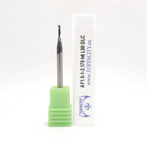 AF1.5-1-3.175h6L50 DLC - Фреза концевая однозубая