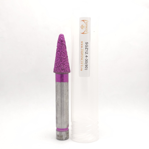 SGZ12.4-30(90) - Конусная фреза сферическая с двойным поликристаллом