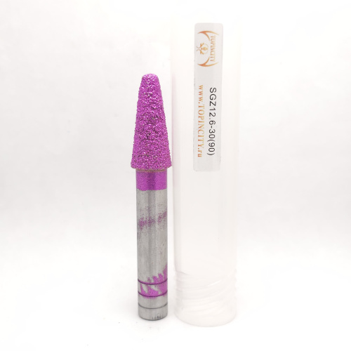 SGZ12.6-30(90) - Конусная фреза сферическая с двойным поликристаллом