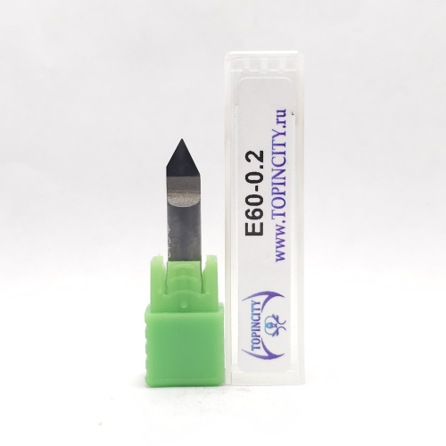 E60-0.2 - Фреза гравировальная одноперьевая (поликристалл)