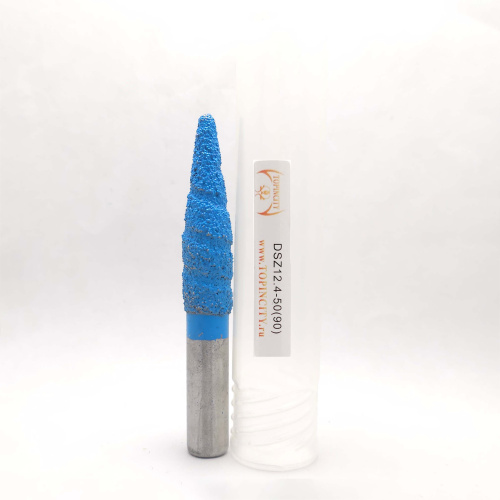 DSZ12.4-50(90) - Конусная фреза сферическая с двойным монокристаллом