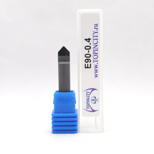 E90-0.4 - Фреза гравировальная одноперьевая (поликристалл)