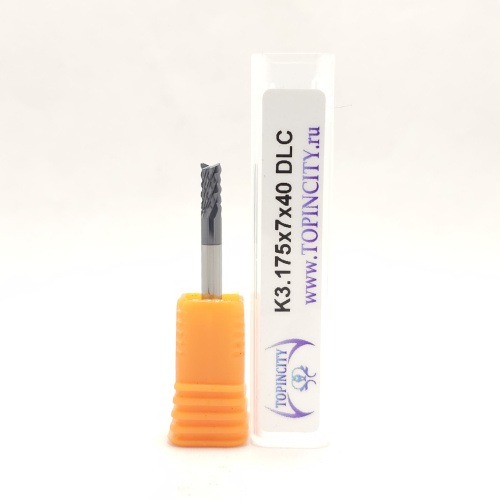 K3.175x7x40 DLC - Фреза концевая рашпильная