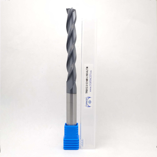 TRB12-3-12h80L155 ALTiN - Фреза концевая с черновым стружколомом