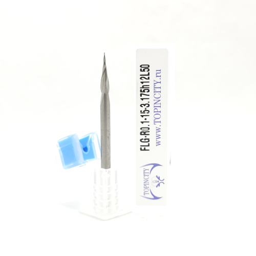 FLG-R0.1-15-3.175h12L50 - Конусная фреза сферическая