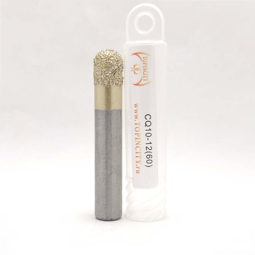 CQ10-12(60) - Сферическая фреза с желтым монокристаллом