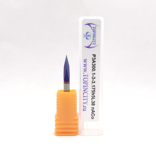 P3A300.1-3-3.175h5L38 nACo - Фреза гравировальная пирамидка (гравер)