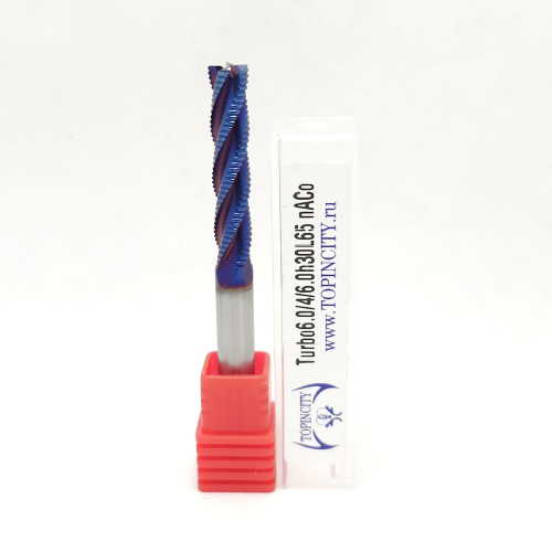 Turbo6.0/4/6.0h30L65 nACo - Фреза концевая с черновым стружколомом