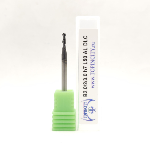B2.0/2/3.0h7L50 AL DLC - Сферическая фреза по цв.металлам